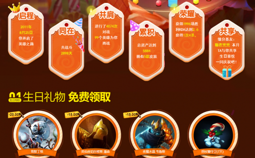 11年开始玩英雄联盟,嗯,有个活动送7天皮肤,我也不懂呀,不敢问。