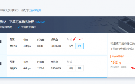 腾讯云大概530元买大概6年1C2G4M轻量应用服务器   轻量无忧计划 Lighthouse Care 活动